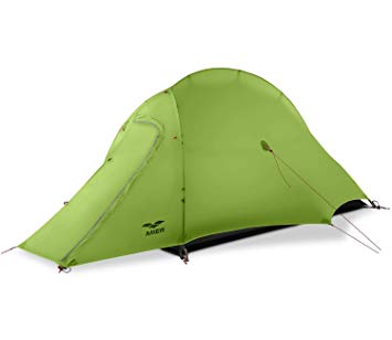 MIER Lightweight 1-Person Tent Easy Setup Outdoor Backpacking Tent, Footprint Included, Waterproof, 3 Season & 4 Season