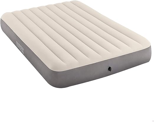 Intex Unisex Queen Dura-Beam Series Single High Luftbett, Taupe/Grey, California King