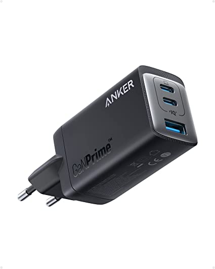 Chargeur USB C Anker 735 (GaNPrime 65W), Chargeur Mural Compact 3 Ports pour MacBook Pro/Air, iPad Pro, Galaxy S22/S21, HP Spectre, Note 20/10 , iPhone 13/Pro, Pixel, et Plus