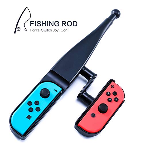 Fishing Rod for Nintendo Switch, Fishing Game Accessories Compatible with Nintendo Switch Legendary Fishing - Nintendo Switch Standard Edition and Bass Pro Shops: The Strike Championship Edition
