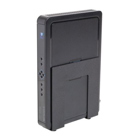 HIDEit Uni-S (Black) Adjustable Small Device Wall Mount, Cable Box, Digital Media Player