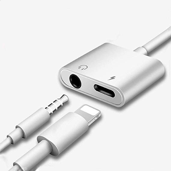 Headphone Jack Adapter Earphone 3.5mm AUX Audio Earphone Converter Accessories Compatible For IPhone 7 /7Plus 8/8Plus Audio Adaptor Support Music Headphone 3.5mm Compatible For IOS10.2