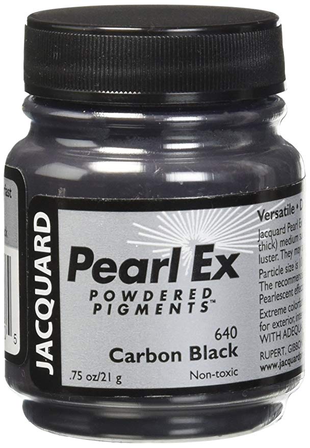 Jacquard JAC-JPX1640 Pearl Ex Powdered Pigment, 0.75 oz, Carbon Black