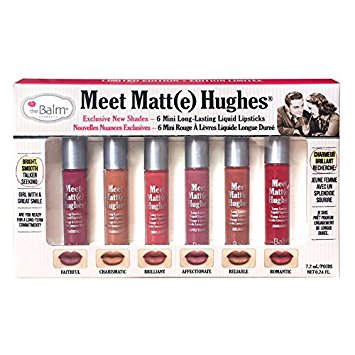 theBalm Meet Matt(e) Hughes Set of 6 Mini Long-Lasting Liquid Lipsticks