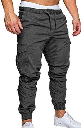 ZOEREA Jogger Cargo Men’s Chino Jeans Casual Trouser Outdoor Working Pants