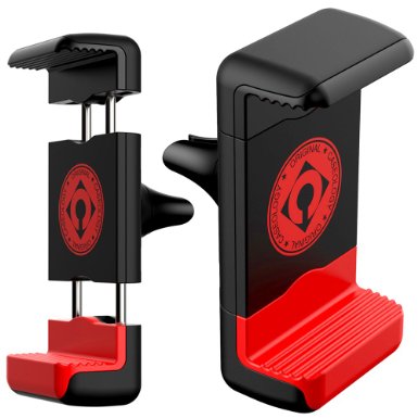 Caseology® Tuyere Universal Smartphone Air Vent Car Mount [Hands Free Series] [Black / Red]