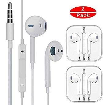 Earbuds/Earphones/Headphones FUELUS Wired/Noise Isolating Earplugs Stereo Bass Headphones with Built-in Microphones & Volume Control ，Compatible iPhone 6 /iPad Samsung/Android/MP3 All 3.5mm Devices