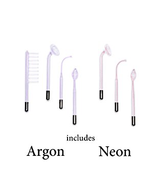 High Frequency Glass Tube Electrodes Argon (set of 4) and Neon ( set of 3)for Facial Machine Salon Spa Equipment