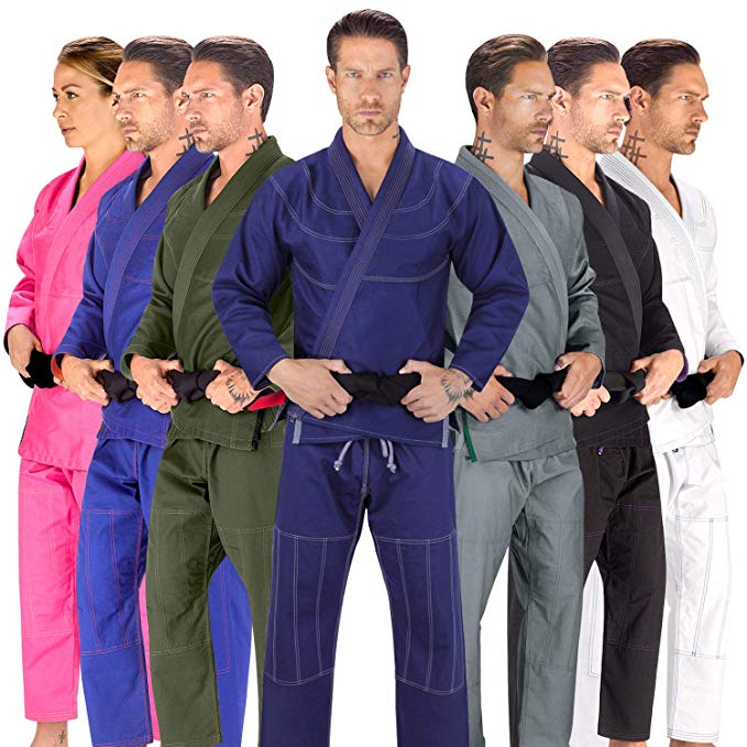 Elite Sports BJJ GI for Men IBJJF Kimono BJJ Jiu Jitsu Lightweight GIS W/Preshrunk Fabric & Free Belt