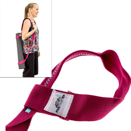 Yoga Mat Strap for carrying Yoga Mats of any kind and size Replaces Yoga Mat bags and prevents bacteria growth 1 Tree planted with every purchase Lifetime Warranty and Money Back Guarantee Included - FiveFourTen