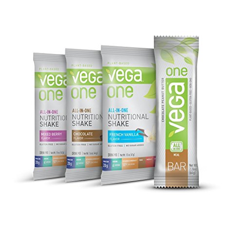 Vega One Nutritional Shake and Bar Variety Pack, 4 Count