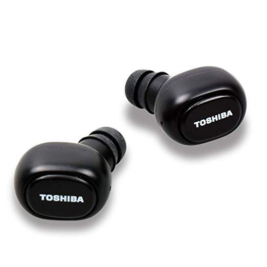 Toshiba RZE-BT800E(K) True-Wireless Stereo Sweat-Resistant BT Earphones with Built-in Dual Microphones Black