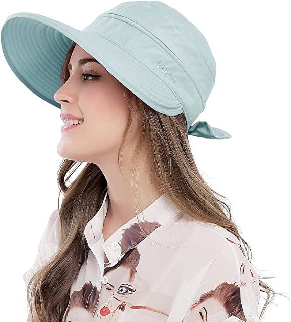 Wide Large Brim Sun Hat Summer UV Protection Thin Hat 2 in 1 Beach Sun Hat