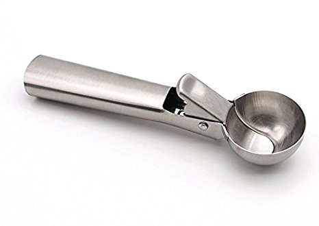 Ice Cream Scoop,Koolife Stainless Steel With Trigger Spoons