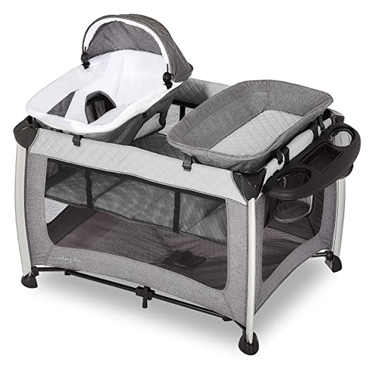 Dream On Me Princeton Deluxe Playard I Nap ‘N pack I Play Yard I Infant Bassinet I Compact Fold I Removeable Changing Table I Removable Napper