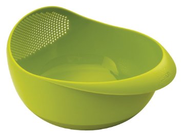 Joseph Joseph Prep and Serve Multi-Function Bowl with Integrated Colander, Large, Green