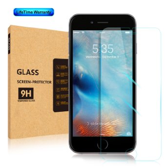 Life Time Warranty 3D Touch Compatible Aerb8482 iPhone 6S Tempered Glass Screen Protector - 47 Inch 2015 Version