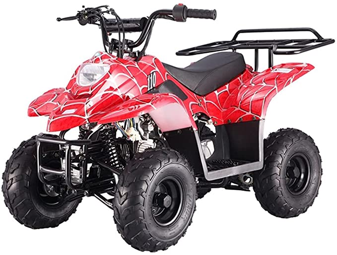 X-PRO 110cc ATV Quad Youth ATVs Quads 110cc 4 Wheeler ATVs ATV 4 Wheelers ，Spider Red