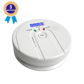 Dinly Good Reliability and High Stability LCD Battery Carbon Monoxide Detector Poisoning Alarm Sensor 805