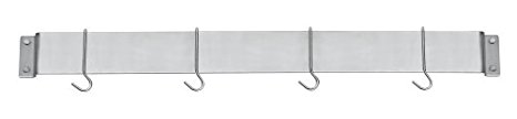 Cuisinart CRBW-33B Chef's Classic 33-Inch Bar-Style Wall-Mount Pot Rack, Brushed Stainless