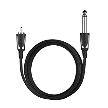 EZTAT2 6FT Master Pro Tattoo Clip Cord RCA Connector Black for Rotary Cartridge Machines