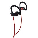 Bluetooth Headphones Otium Beats Wireless Sports Earbuds Sweatproof Portable Stereo Mini Earpiece Lightweight Headsets With Microphone Red