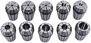 ER16 Collet Set 10 PCS ER16 1-10mm Spring Collet Set Chuck Collet Lathe Tool Holder 65Mn Spring Steel for CNC Engraving Machine & Milling Lathe Tool