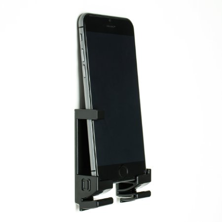 Dockem 20003-BL Damage-Free Wall Mount & Dock for Smartphone and Tablet, Black