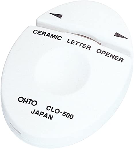 Auto letter opener ceramic letter opener white CLO-500 white