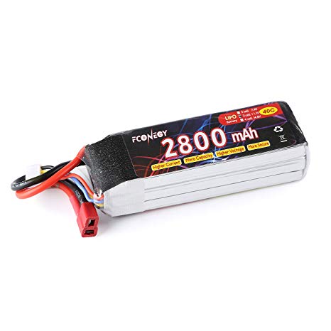 Fconegy Lipo 3S 11.1V 2800mAh 40C with Deans Plug for RC Airplane/Helicopter