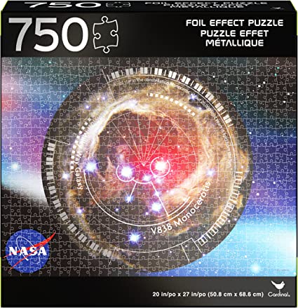 NASA, 750-Piece Foil Effect Jigsaw Puzzle Orion Nebula Novelty Galaxy Astronaut Space Themed, for Kids and Adults Aged 12 and up