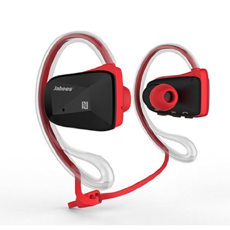 YIMAN™ Wireless Bluetooth Sports Stereo Waterproof Swimming Running Headset Headphones Earphone Fits iPhone iPad iPod Samsung Nokia HTC Mp3 Players etc (Red)