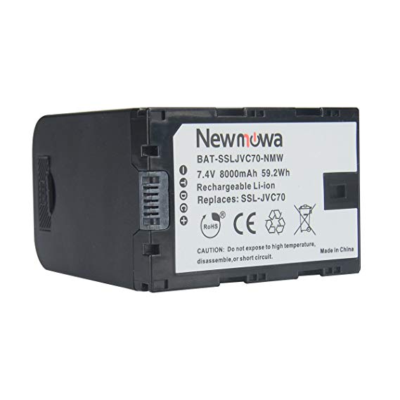 Newmowa Rechargeable SSL-JVC70 Li-ion Battery for JVC GY-HM200,JVC GY-LS300,JVC GY-HM600 and GY-HM650
