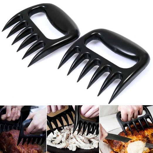 Meat Claws, 2 High Grade Bear Claws For Easy Shredding, Handling or Pulling Meat, Poultry and Fish, By Chuzy Chef®