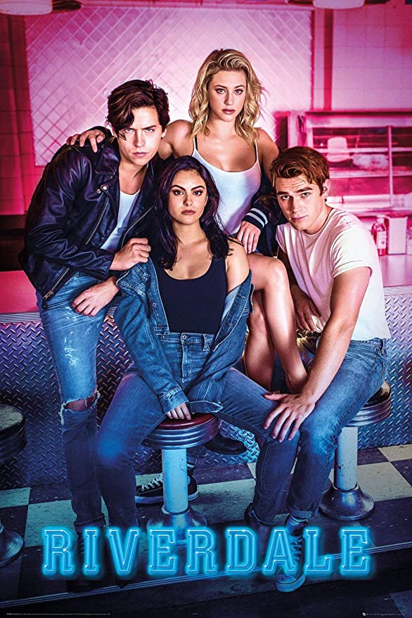 Riverdale - TV Show Poster (Girls & Guys - Diner) (Size: 24 x 36 inches)