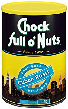 Chock Full O Nuts Coffee, Cuban Roast Ground, 10.5 Ounce