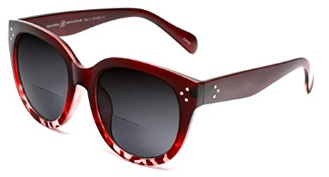 Samba Shades Bi-Focal Sun Readers Oversized Round Audrey Hepburn Sunglasses