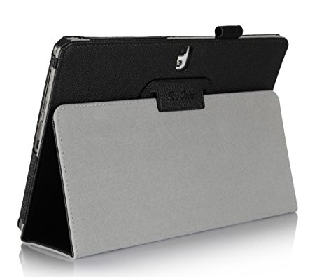 ProCase Samsung Galaxy Tab 2 10.1 Case - Flip Stand Leather Folio Cover Case for Samsung Galaxy Tab 2 10.1 Inch Tablet with Stand, GT-P5110 P5100 (Black)