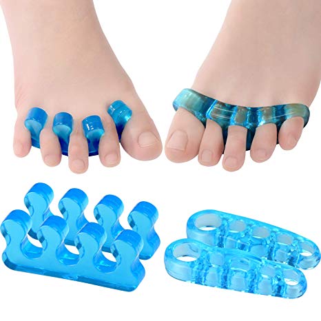 Toe Separators Toe Spacers Set, include 3 Holes Toe Separator and 5 Holes Toe Separator for Nail Polish, Manicure, Relaxing Toes