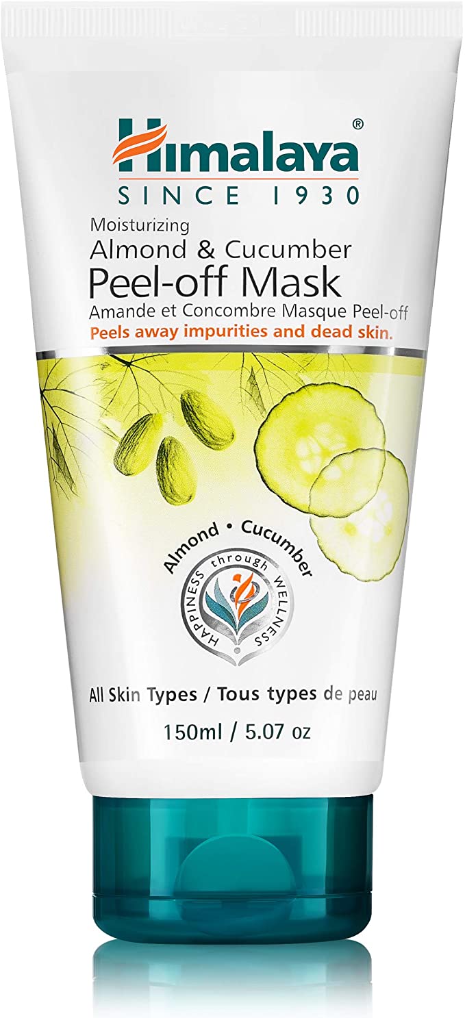 Himalaya Almond & Cucumber Peel-Off Mask, Removes Blemishes, Dead Cells and Impurities 5.07oz/150ml