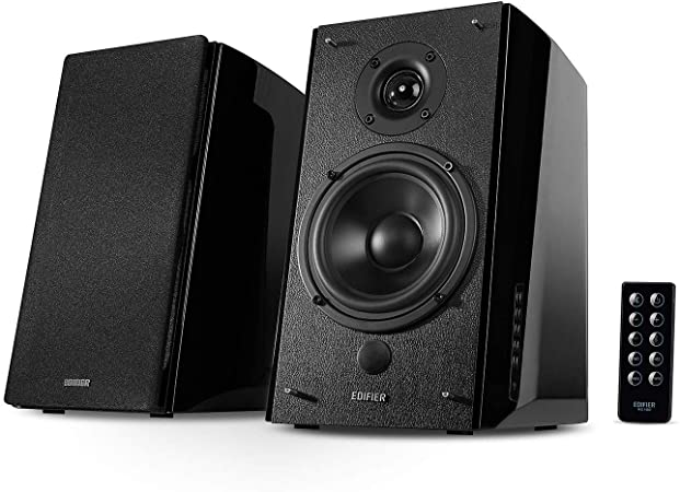 Edifier R2000DB Powered Bluetooth Bookshelf Speakers - Near-Field Studio Monitors - Optical Input - 120 Watts RMS - Black