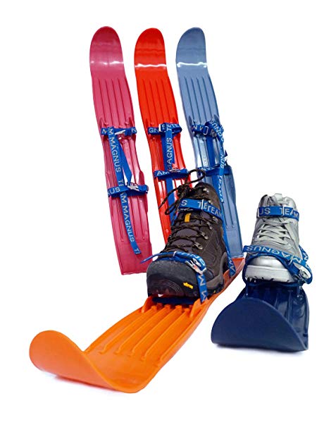 TEAM MAGNUS Snow skis for Kids as Used by USA Nordic & Ski Jumping Federation – Adjust to All Boot Sizes for Skills & Fun