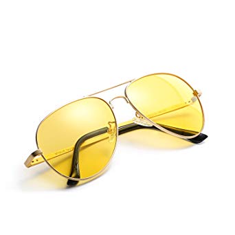 Myiaur Night Vision HD Glasses for Safety Driving Men & Women - Polarized Lens Anti Glare