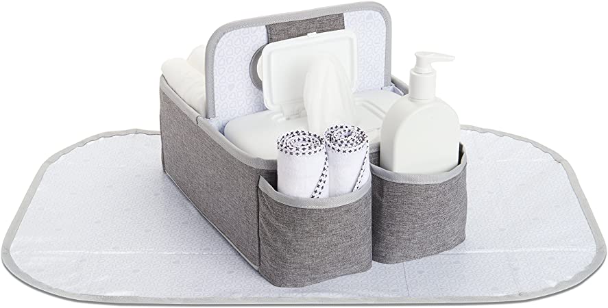 Munchkin Portable Diaper Caddy Organizer, Grey