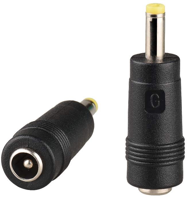 Onite 2pcs DC Plug Tips Female Connectors to Male Jack for PSP 2 3 4(5.5x2.1mm to 4.0x1.7mm)