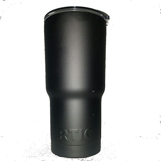 RTIC 20 oz Matte Black Powder Coated Tumbler