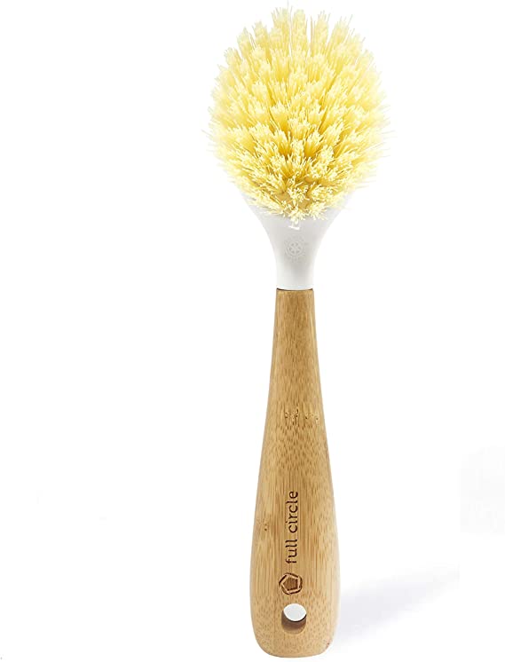 Full Circle Be Good Dish Brush, White