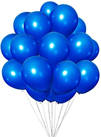 (100 Pack)12 Inch Royal Blue Balloons for Party Decoration. Loritada