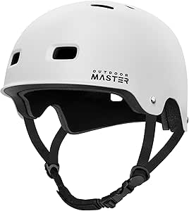 OutdoorMaster Skateboard Cycling Helmet-Beetles Snug,Bike Helmet for Adults, Youth & Kids-Two Removable Liners Ventilation Multi-Sport Commuter Scooter Roller Skate Inline Skating Longboard