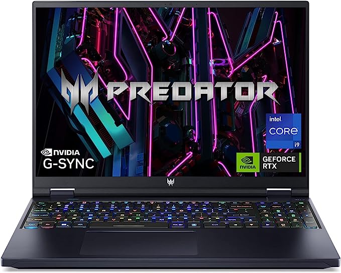 Acer Predator Helios 16 Gaming Laptop | 13th Gen Intel Core i9-13900HX | GeForce RTX 4080 | 16" Mini LED 250Hz G-SYNC HDR 1000 Display | 32GB DDR5 | 2TB Gen 4 SSD | Killer Wi-Fi 6E | PH16-71-94FB